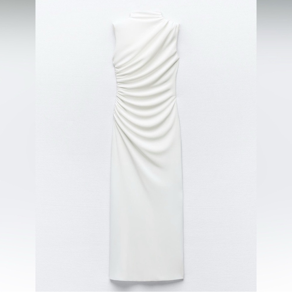 ZARA NWT White Sleeveless Dress - Picture 2 of 5